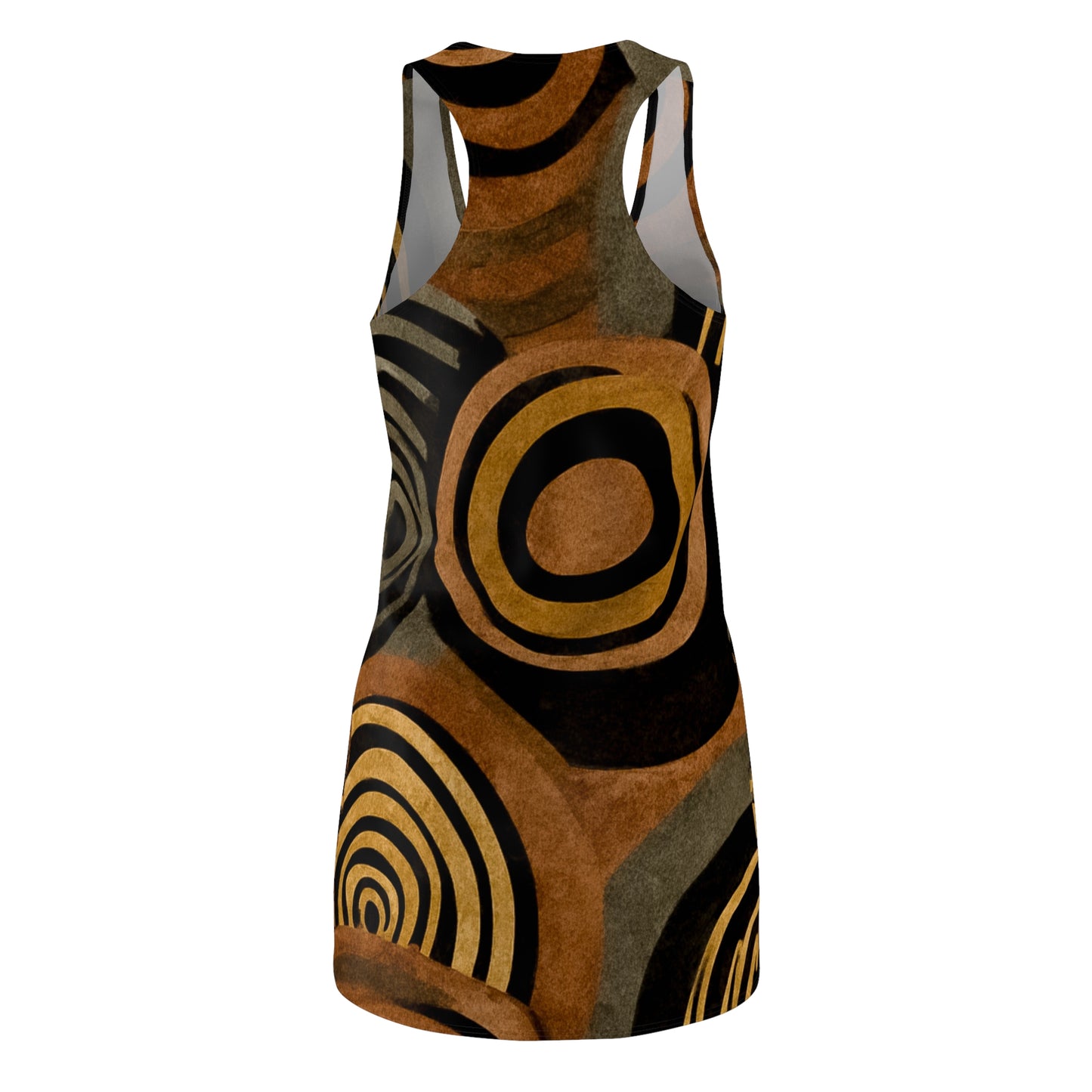 ThurmanatorX Art | Zambara AphroBoho Racerback Dress | Bohemian Summer Style • Artistic Casual Wear • Unique Gift for Women