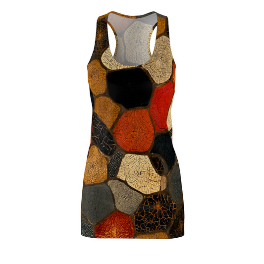 ThurmanatorX Art | Afreya AphroBoho Racerback Dress | Bohemian Summer Style • Artistic Casual Wear • Unique Gift for Women