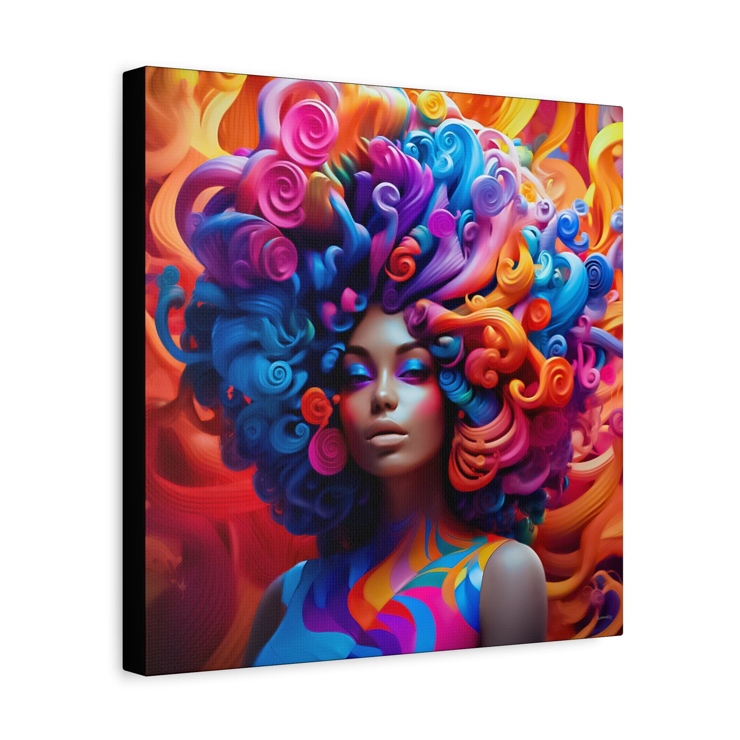 ThurmanatorX Art | Chaos in Full Bloom | Aphroeclectix | Matte Canvas Print