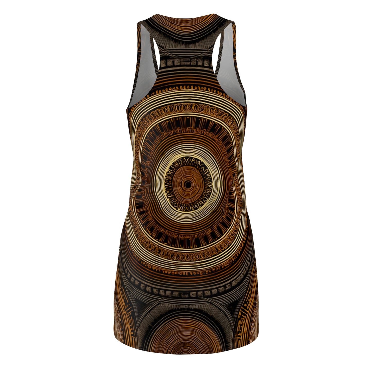 ThurmanatorX Art | Vintari AphroBoho Racerback Dress | Bohemian Summer Style • Artistic Casual Wear • Unique Gift for Women