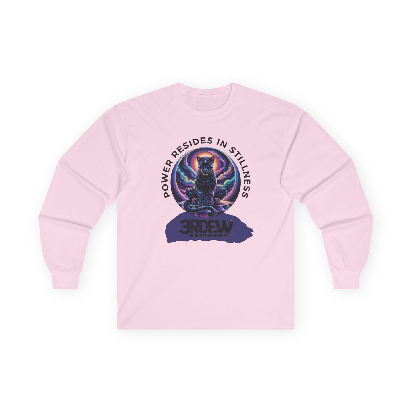 3RDEW² | Power Resides In Stillness | Third Eye Wide Wear | Unisex Ultra Cotton Long Sleeve Tee