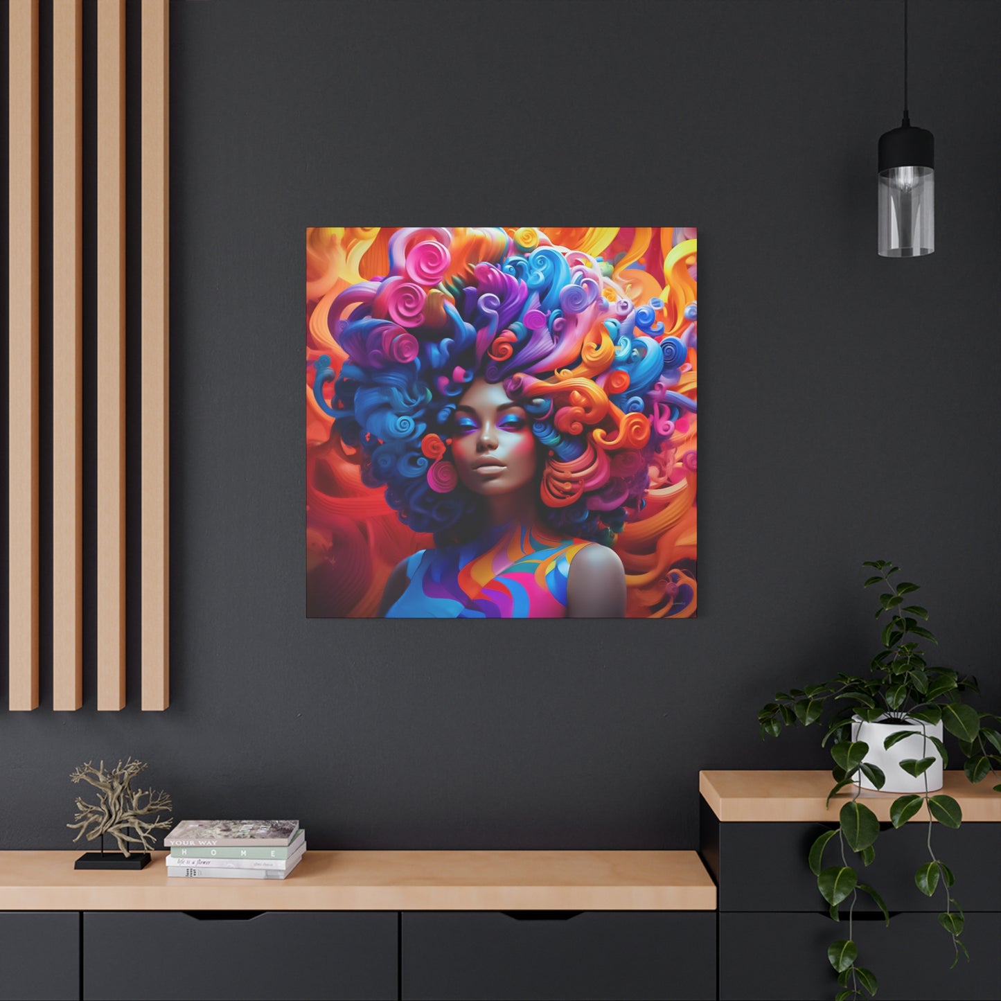 ThurmanatorX Art | Chaos in Full Bloom | Aphroeclectix | Matte Canvas Print