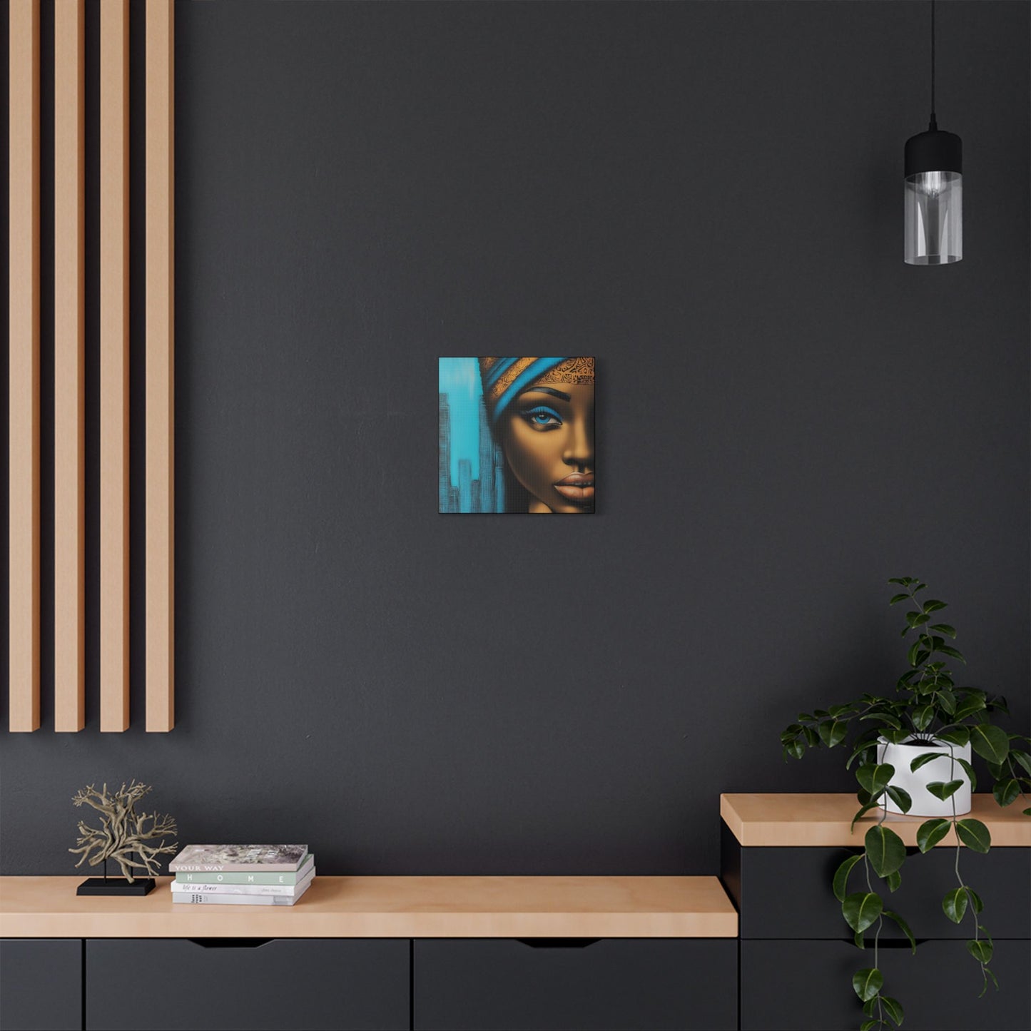ThurmanatorX Art | Azure Pulse of the City | Aphrochrysalis | Satin Canvas Art Print