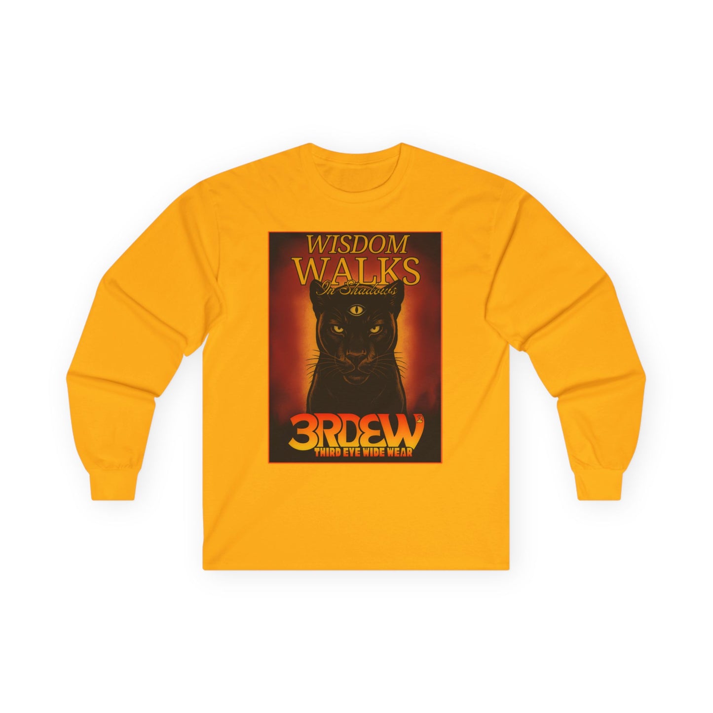 3RDEW² | Wisdoms Walks In Shadows | Third Eye Wide Wear | Unisex Ultra Cotton Long Sleeve Tee