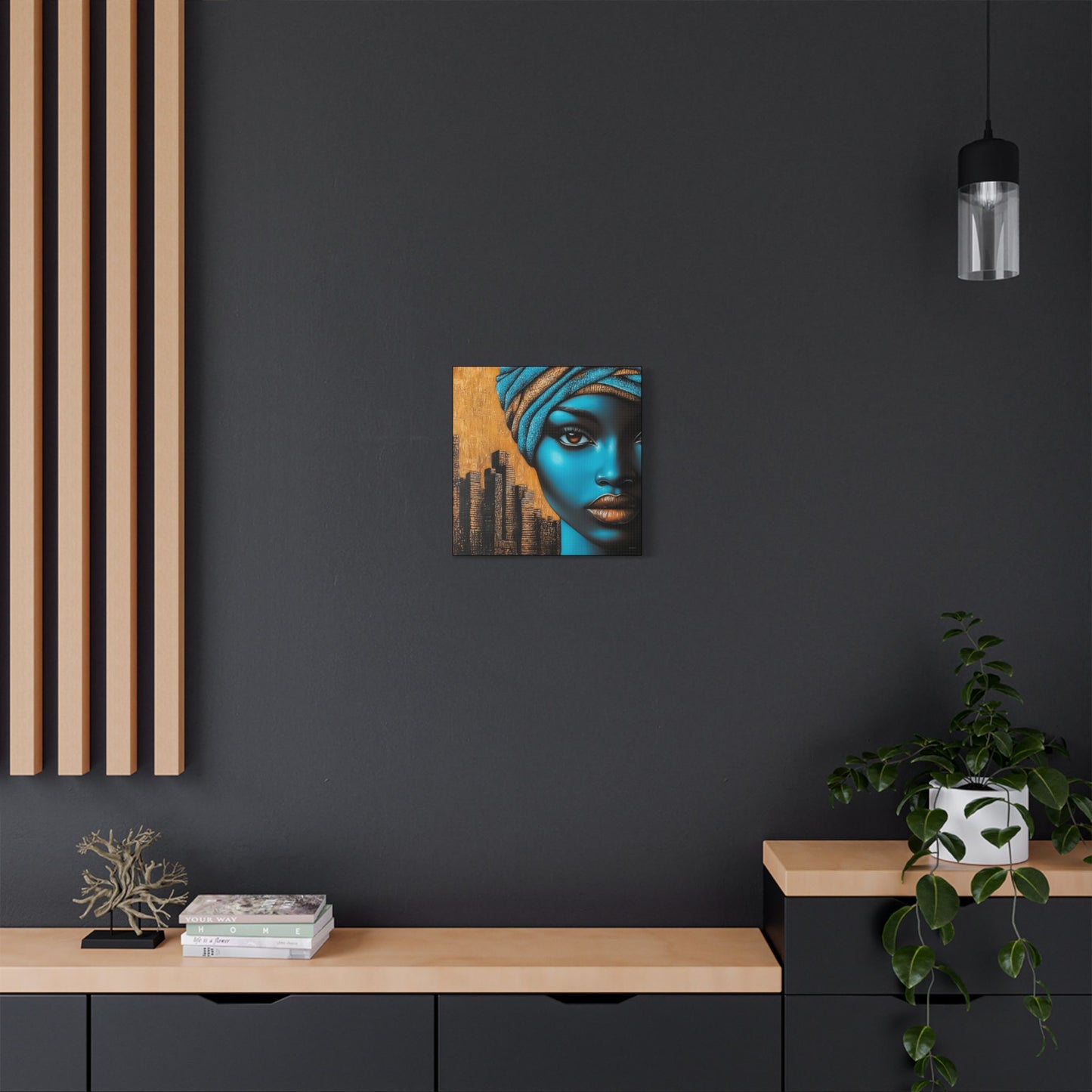 ThurmanatorX Art | Turban Queen 2099 | Aphrochrysalis | Satin Canvas Art Print