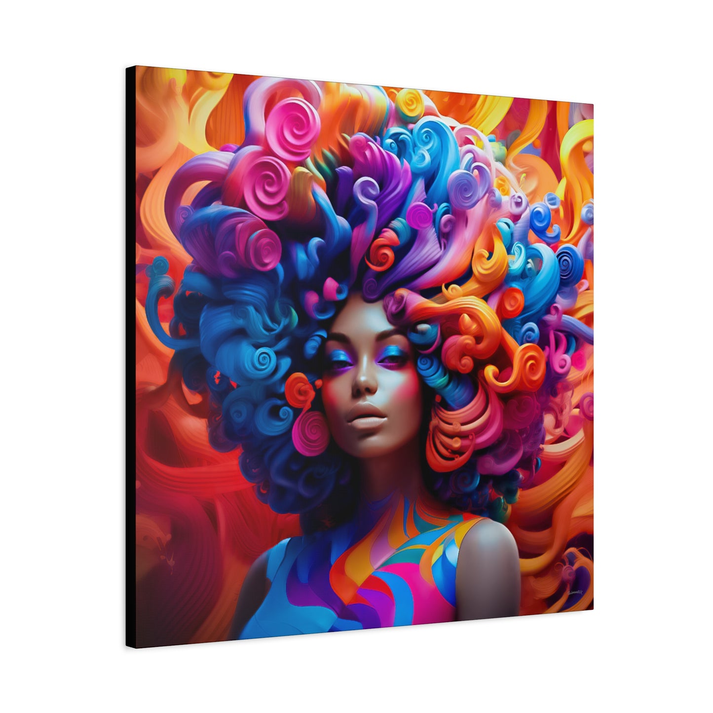 ThurmanatorX Art | Chaos in Full Bloom | Aphroeclectix | Matte Canvas Print