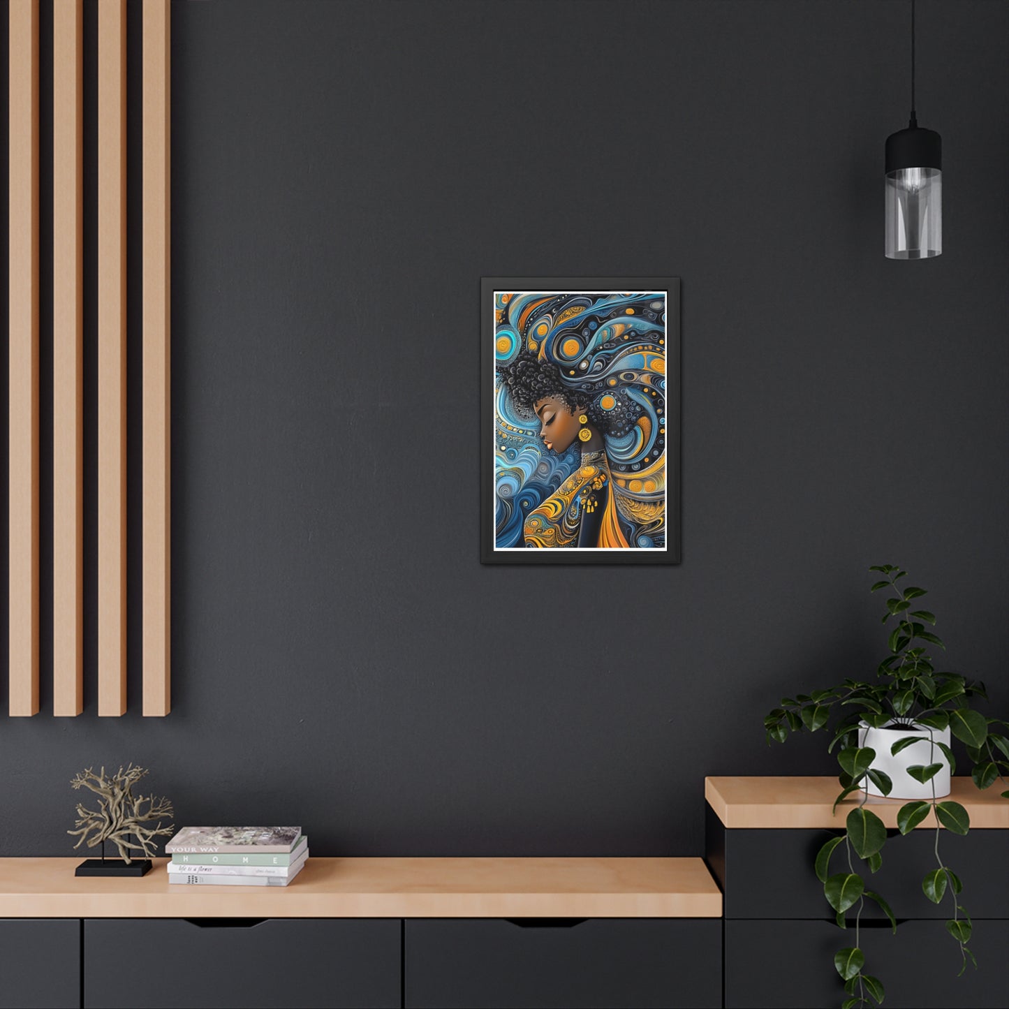 ThurmanatorX Art | The Alchemy of Her Thought | Aphrochrysalis | Framed Poster Print
