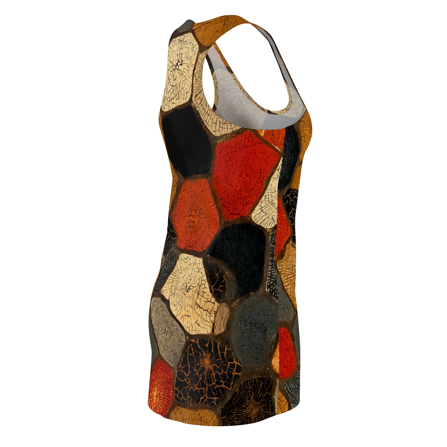 ThurmanatorX Art | Afreya AphroBoho Racerback Dress | Bohemian Summer Style • Artistic Casual Wear • Unique Gift for Women