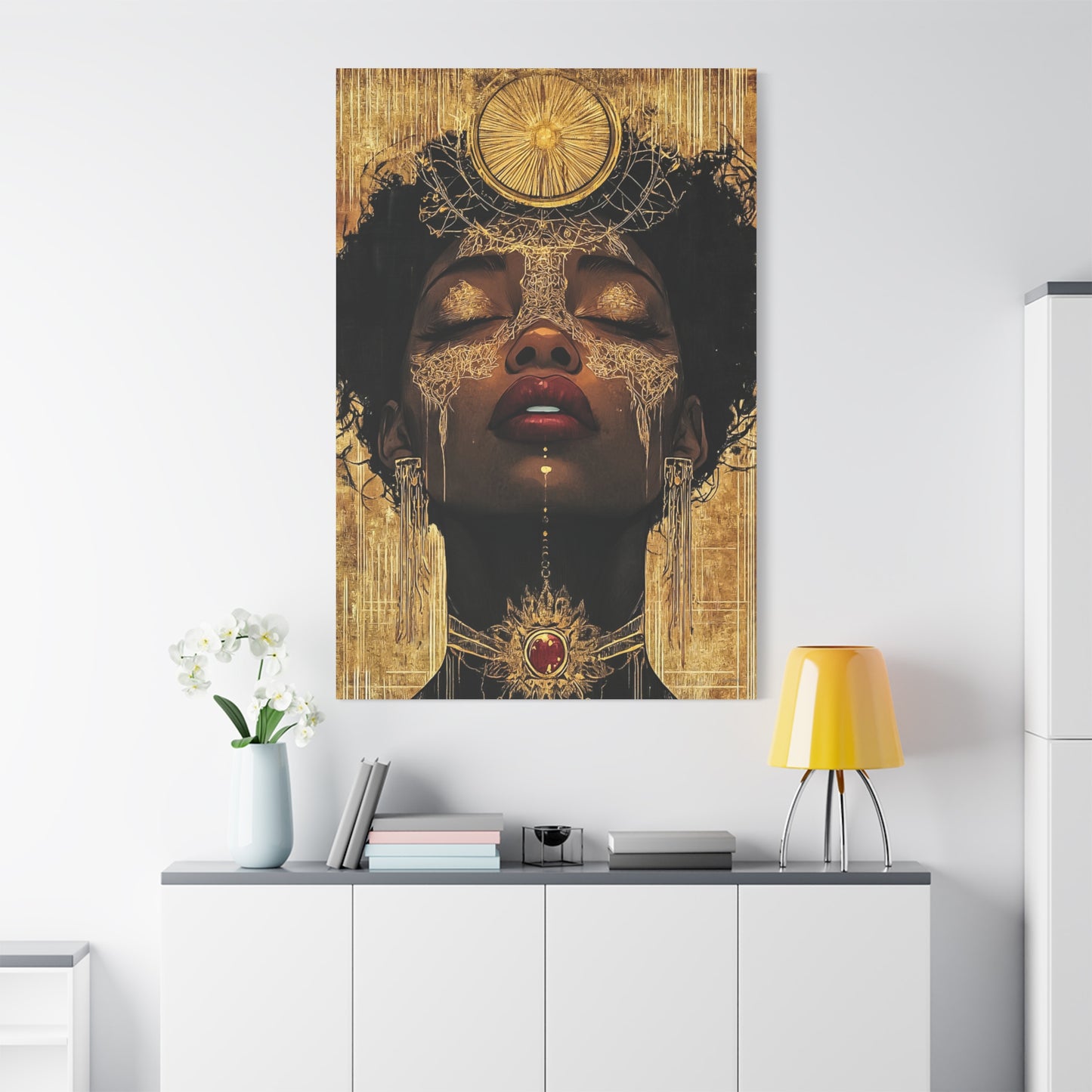 ThurmanatorX Art | Golden Abyss | Aphrodisiart | Matte Canvas Print