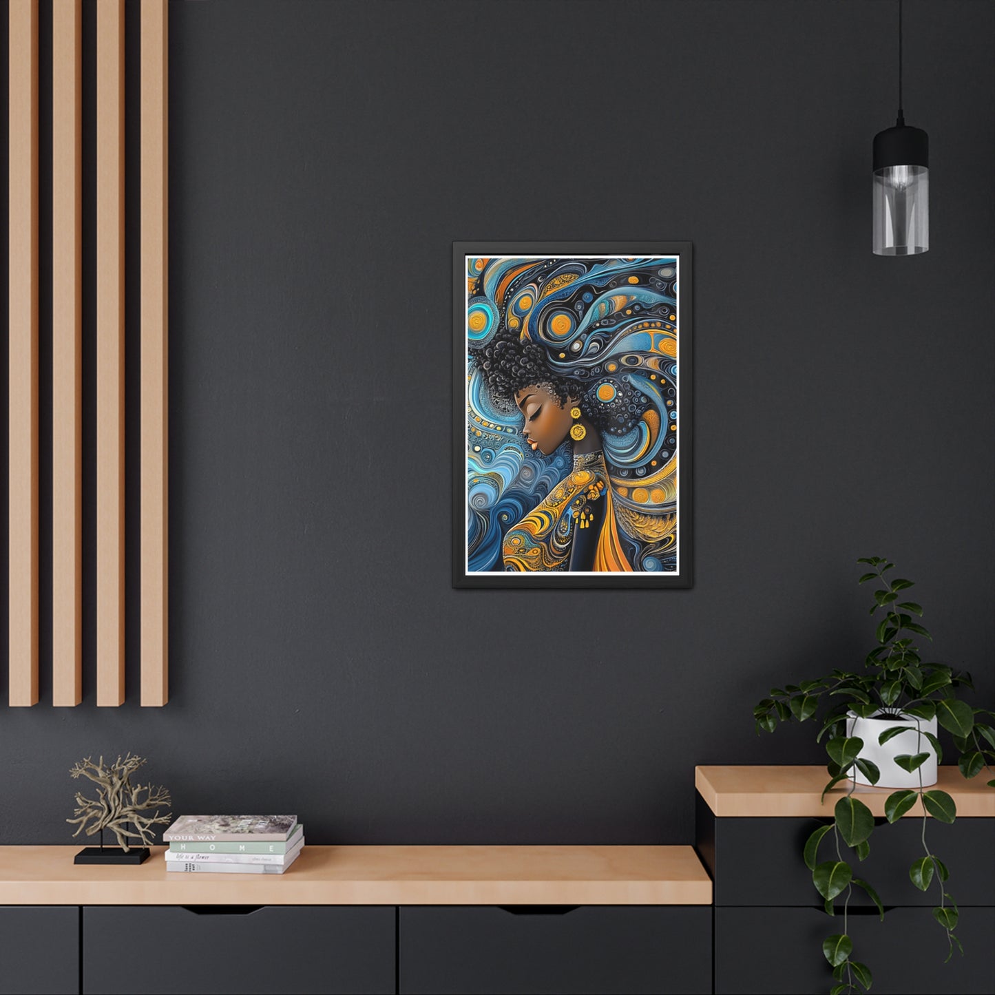 ThurmanatorX Art | The Alchemy of Her Thought | Aphrochrysalis | Framed Poster Print
