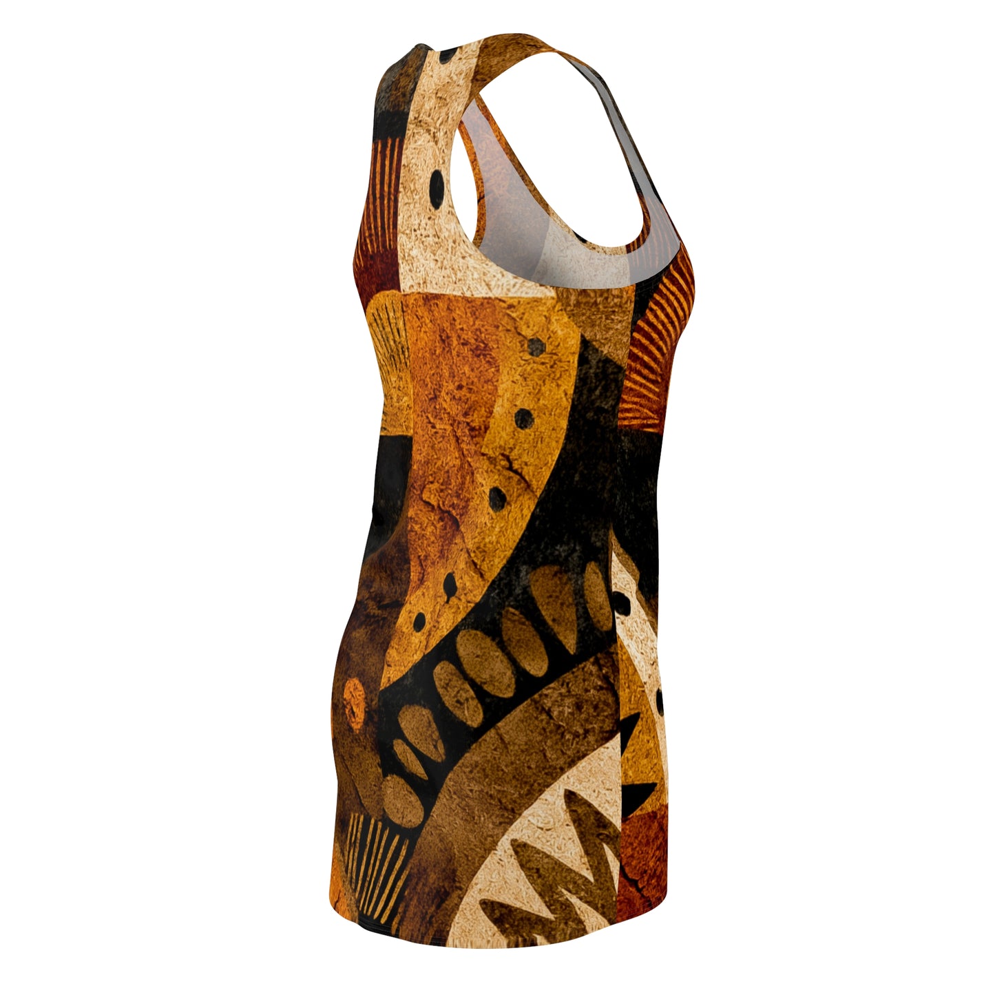 ThurmanatorX Art | Neruba AphroBoho Racerback Dress | Bohemian Summer Style • Artistic Casual Wear • Unique Gift for Women