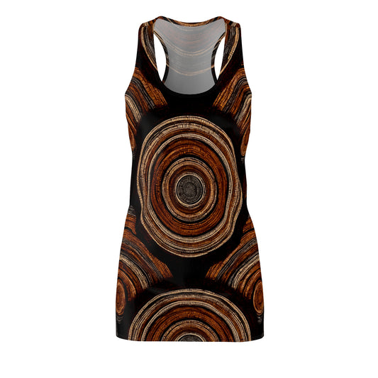 ThurmanatorX Art | Myzani AphroBoho Racerback Dress | Bohemian Summer Style • Artistic Casual Wear • Unique Gift for Women