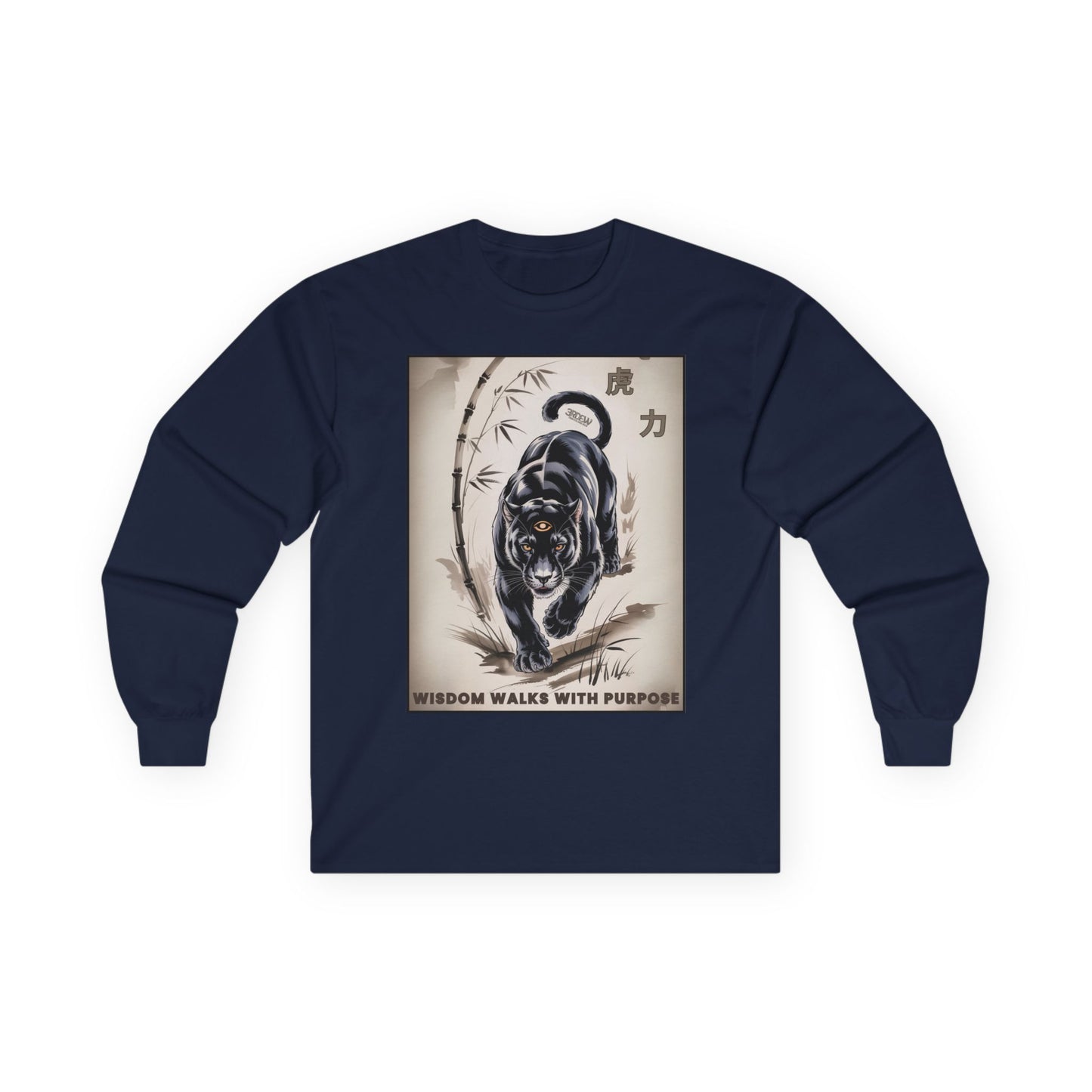 3RDEW² | Wisdom Walks With Purpose | Third Eye Wide Wear | Unisex Ultra Cotton Long Sleeve Tee