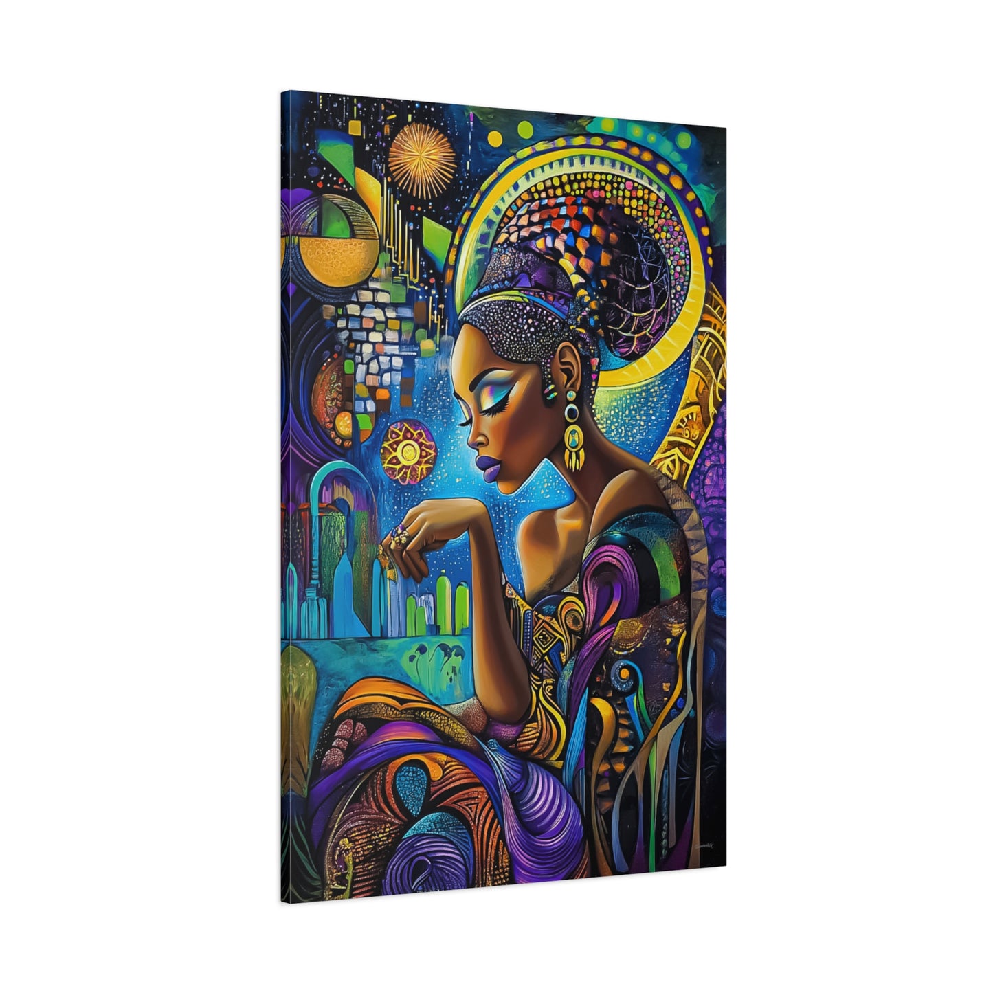 ThurmanatorX Art | Solar Bloom | Aphrochrysalis | Matte Canvas, Stretched, 1.25"