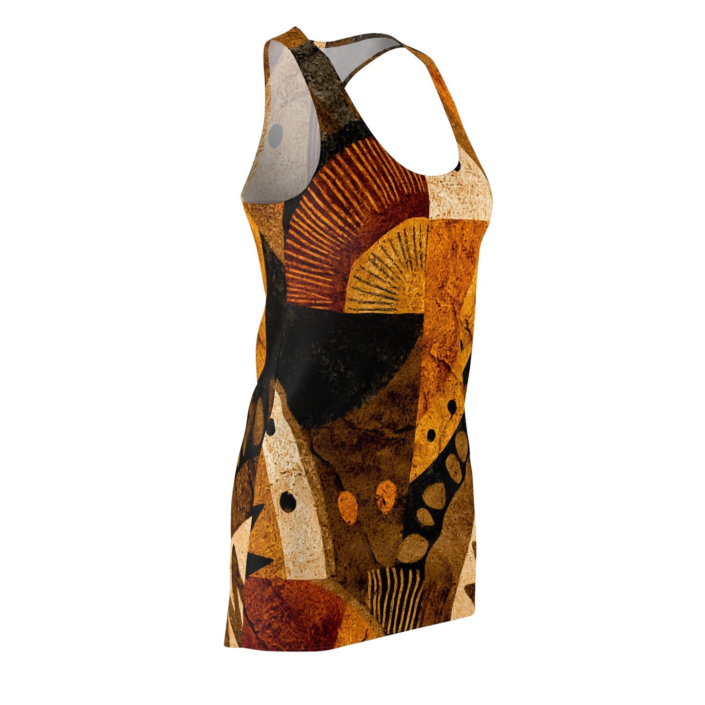 ThurmanatorX Art | Neruba AphroBoho Racerback Dress | Bohemian Summer Style • Artistic Casual Wear • Unique Gift for Women