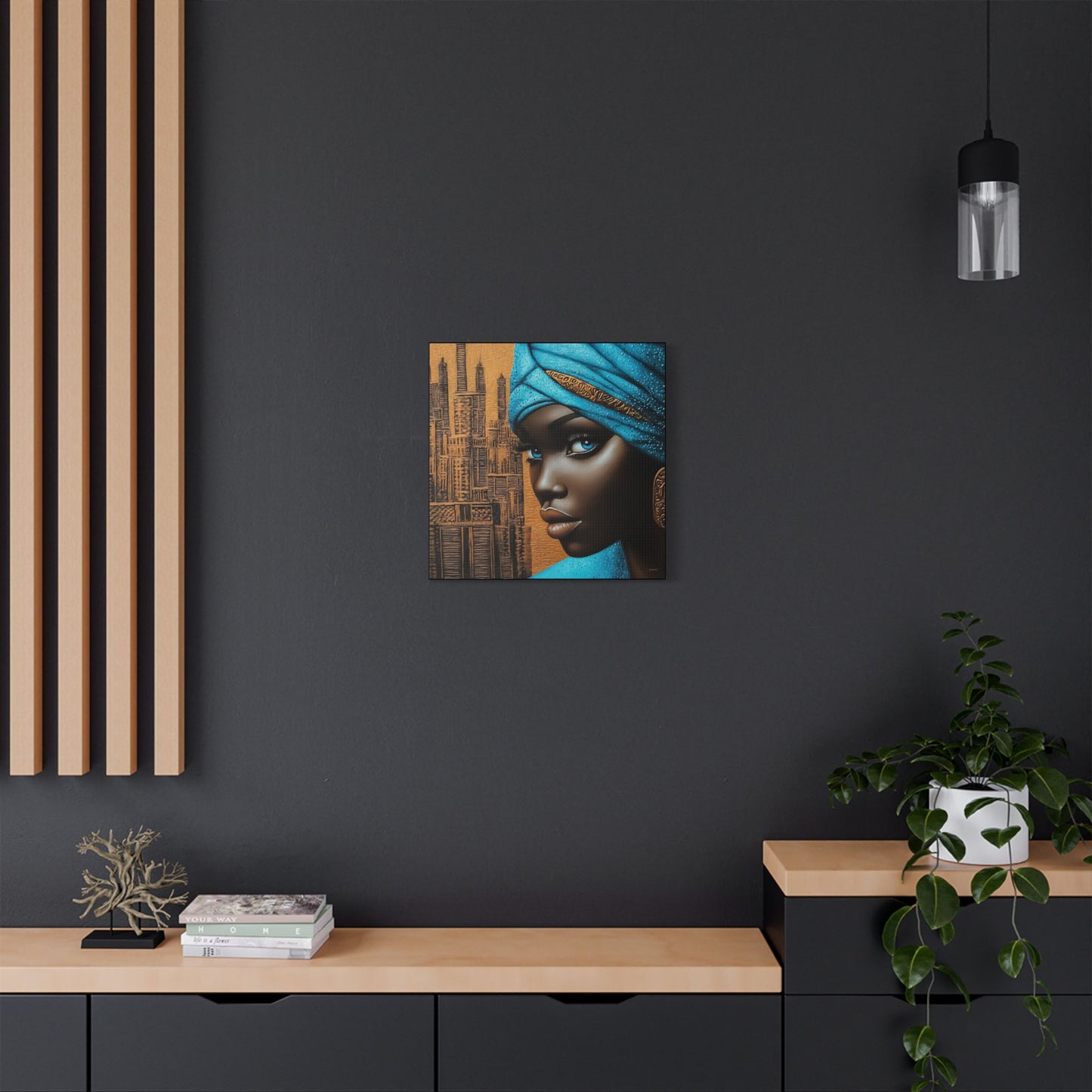 ThurmanatorX Art | Neon Dust & Indigo Flame | Aphrochrysalis | Satin Canvas Art Print