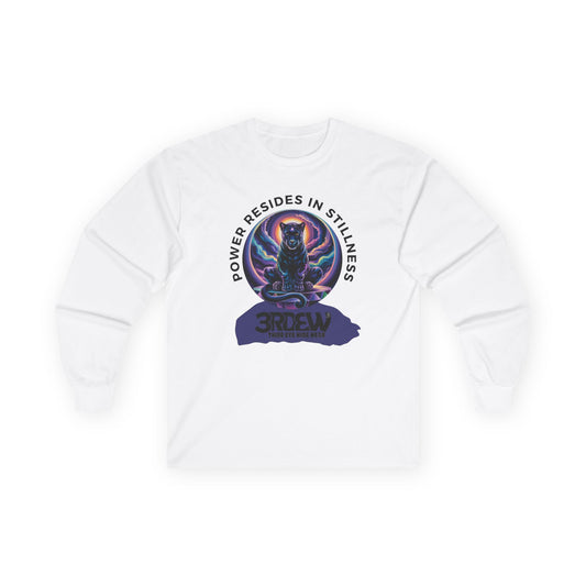 3RDEW² | Power Resides In Stillness | Third Eye Wide Wear | Unisex Ultra Cotton Long Sleeve Tee