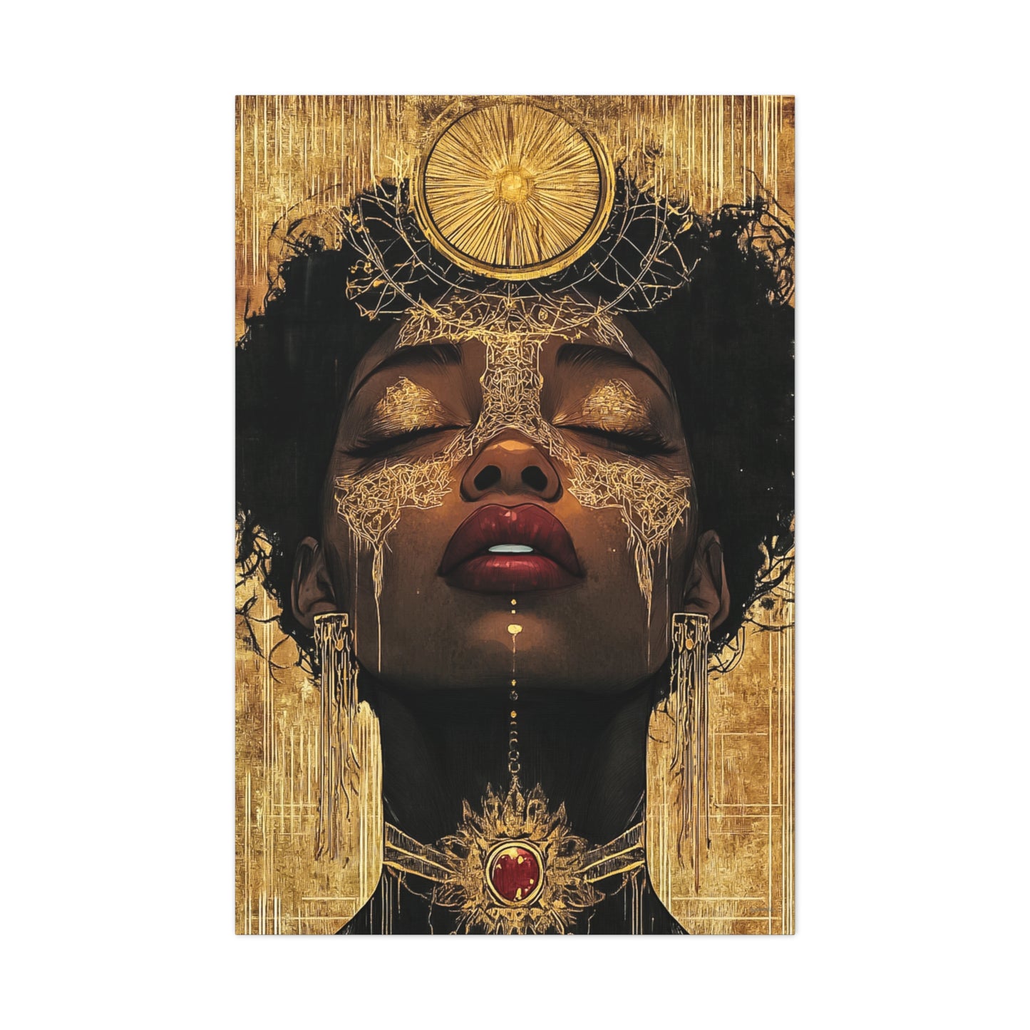 ThurmanatorX Art | Golden Abyss | Aphrodisiart | Matte Canvas Print