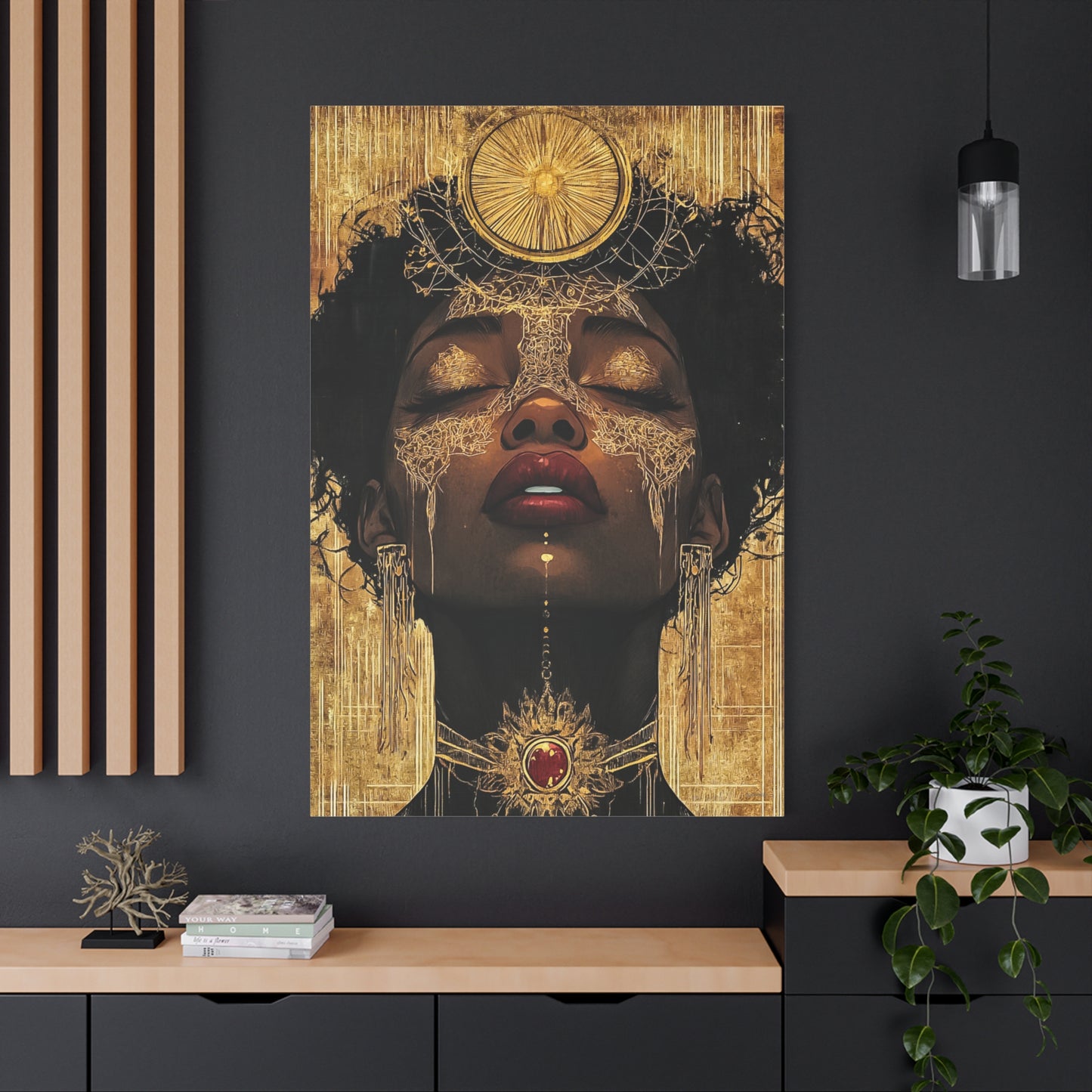 ThurmanatorX Art | Golden Abyss | Aphrodisiart | Matte Canvas Print
