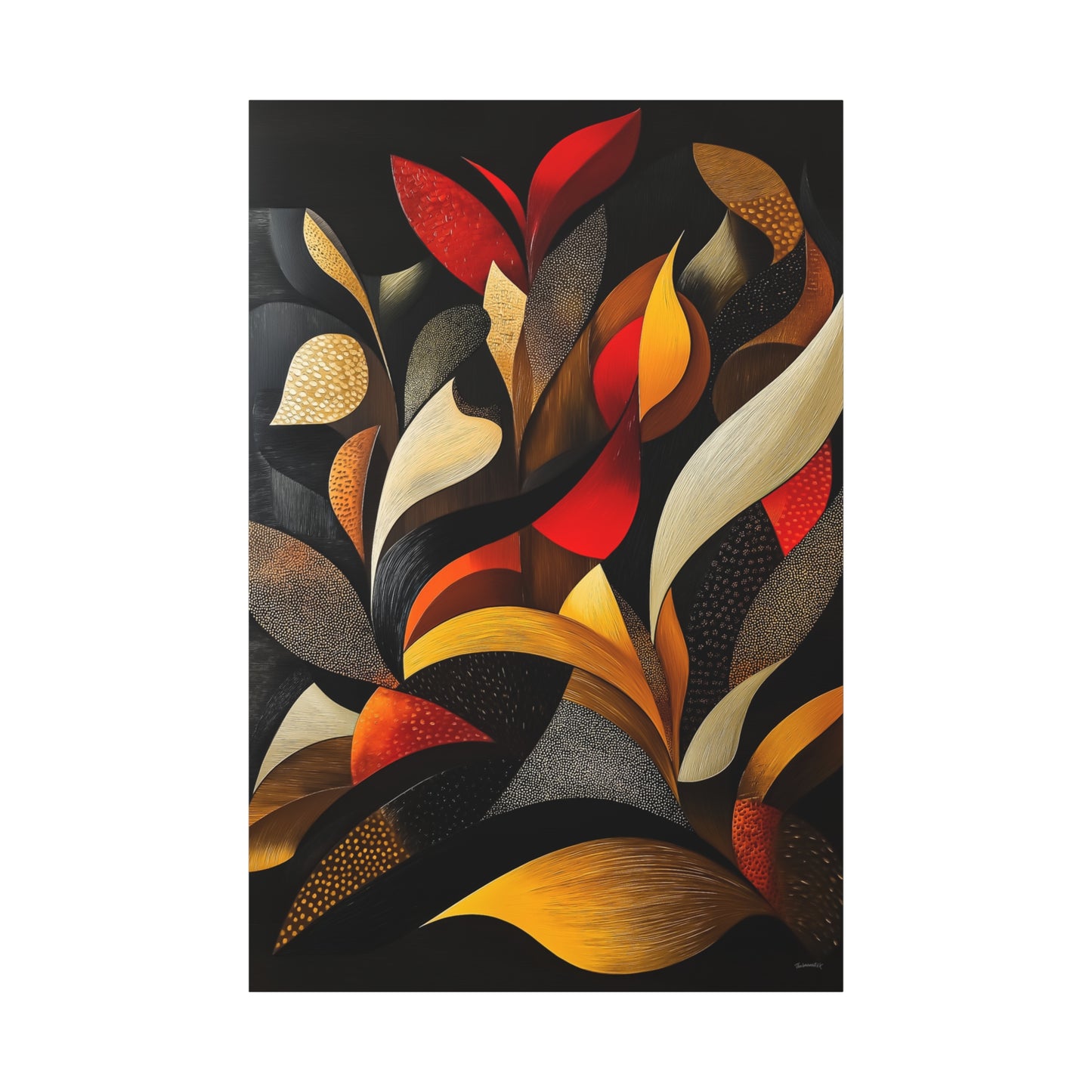 ThurmanatorX Art | Abstract Echoes | Aphrodisiart | Matte Canvas Print