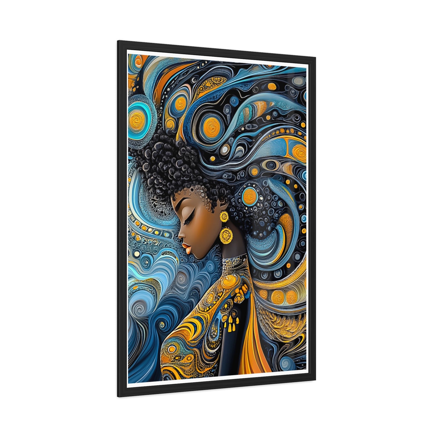 ThurmanatorX Art | The Alchemy of Her Thought | Aphrochrysalis | Framed Poster Print
