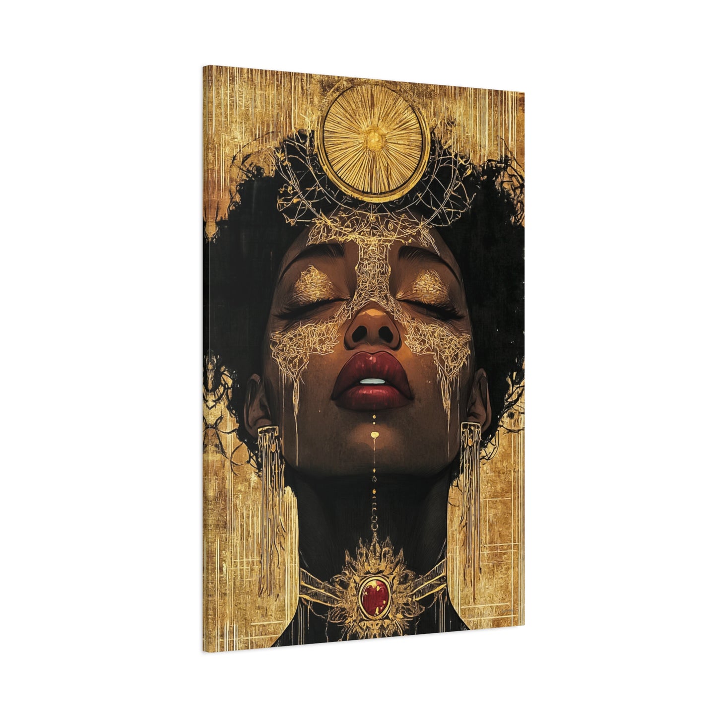 ThurmanatorX Art | Golden Abyss | Aphrodisiart | Matte Canvas Print