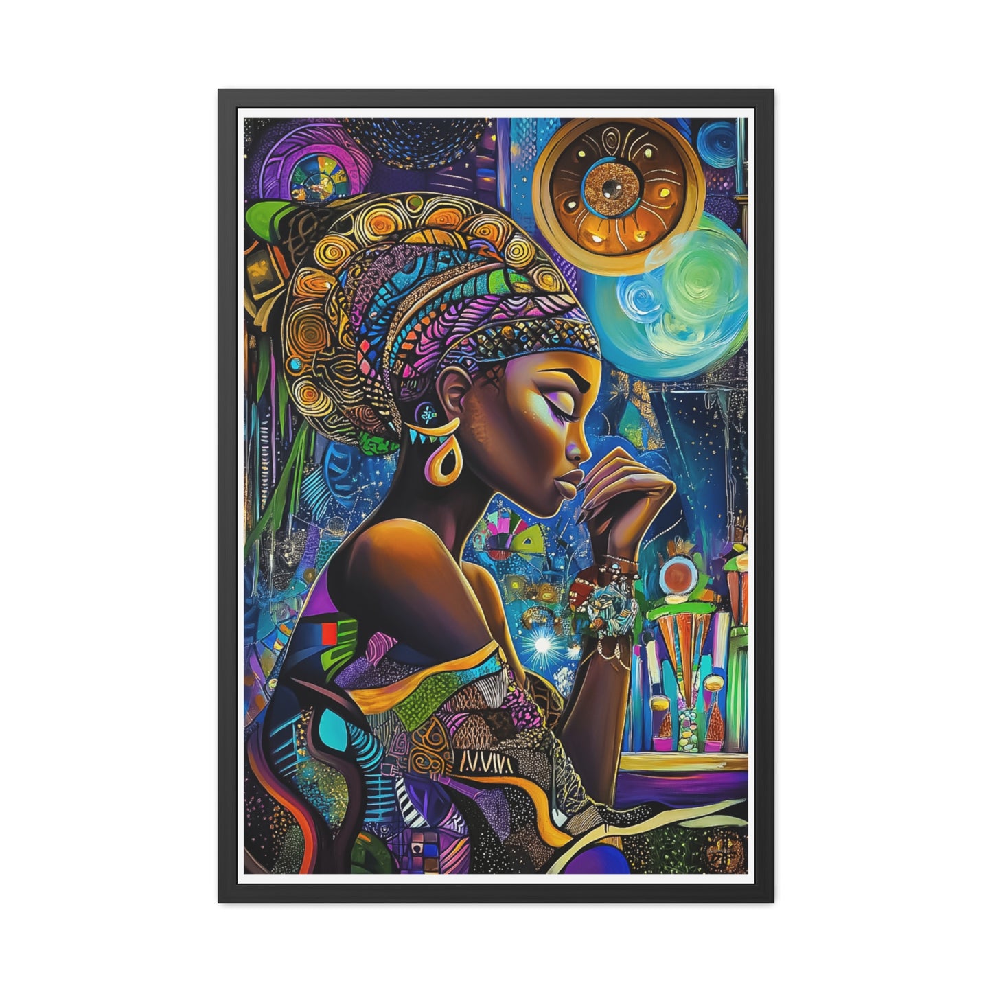 ThurmanatorX Art | Stardust Reunion | Aphrochrysalis | Framed Poster Print