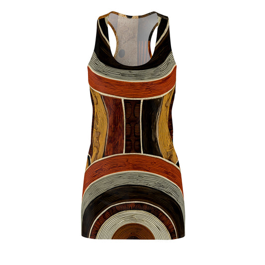 ThurmanatorX Art | Thalana AphroBoho Racerback Dress | Bohemian Summer Style • Artistic Casual Wear • Unique Gift for Women