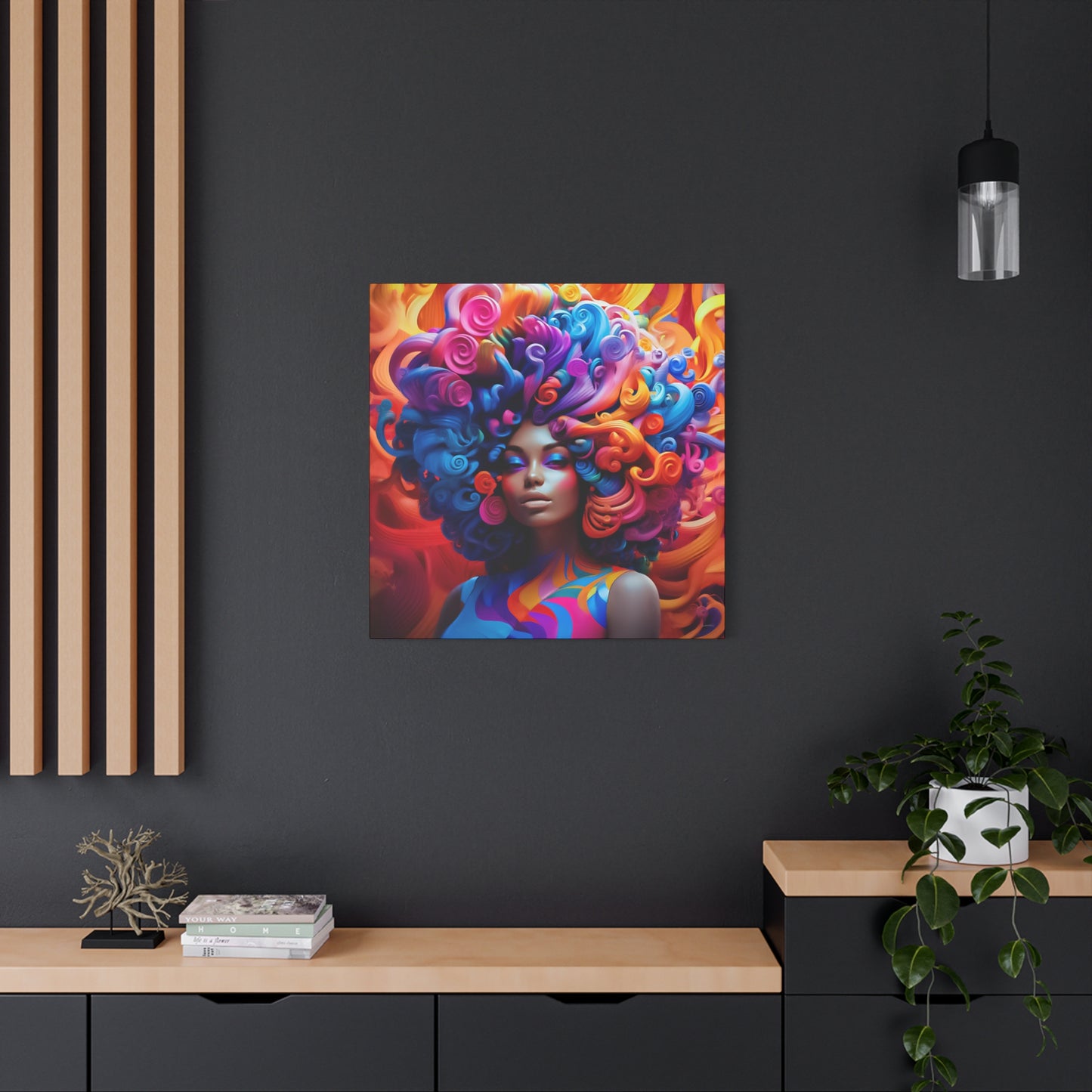 ThurmanatorX Art | Chaos in Full Bloom | Aphroeclectix | Matte Canvas Print