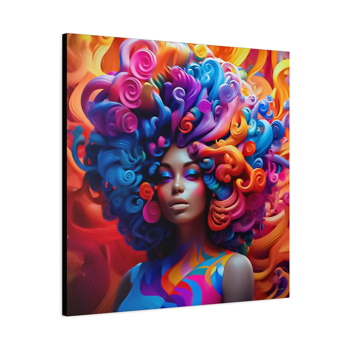 ThurmanatorX Art | Chaos in Full Bloom | Aphroeclectix | Matte Canvas Print