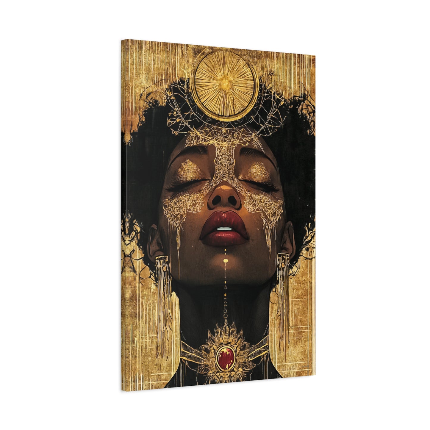 ThurmanatorX Art | Golden Abyss | Aphrodisiart | Matte Canvas Print