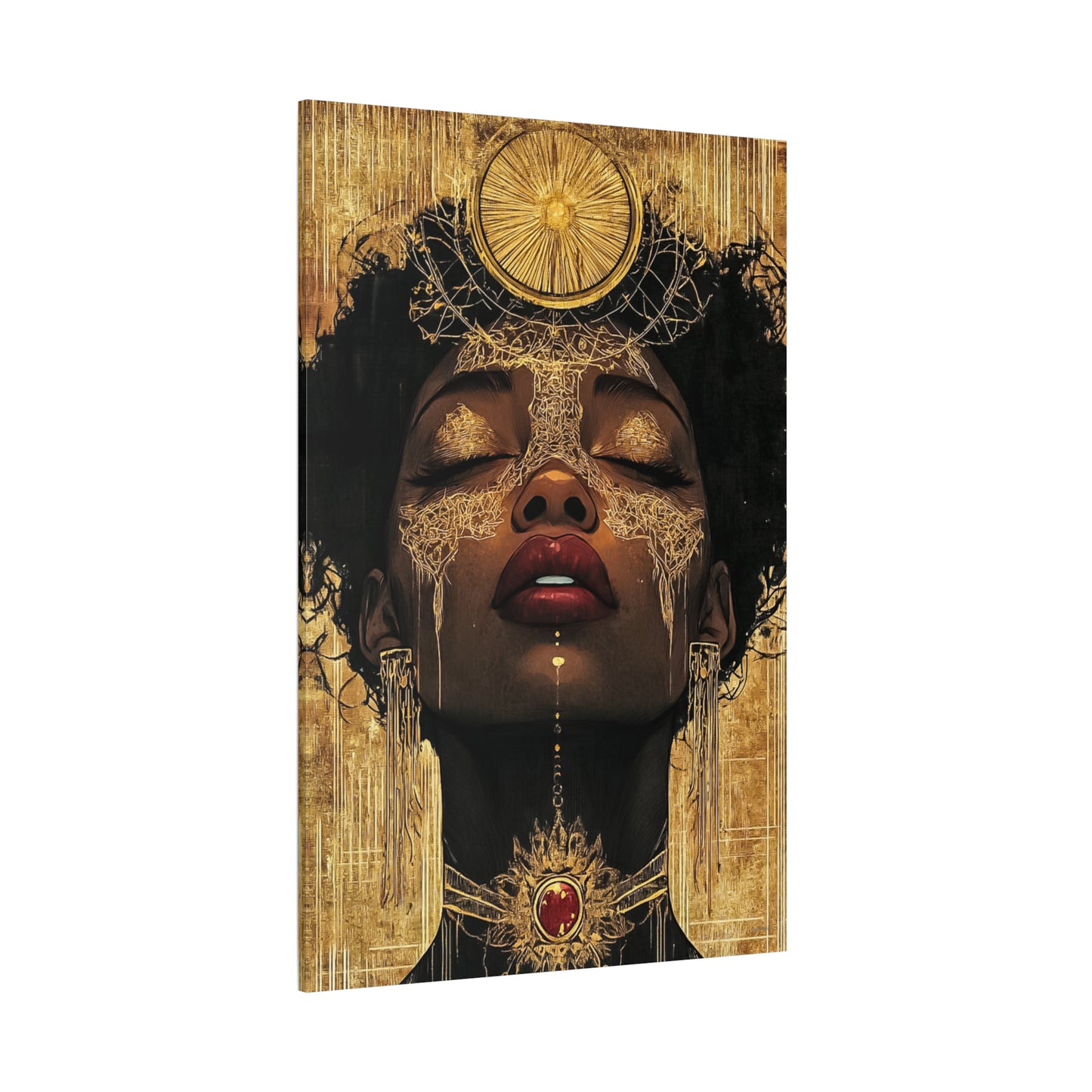 ThurmanatorX Art | Golden Abyss | Aphrodisiart | Matte Canvas Print