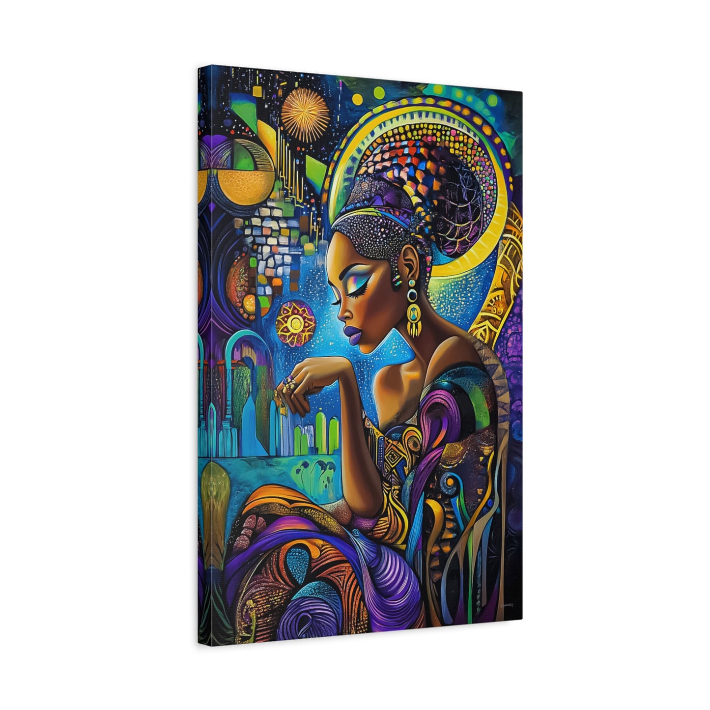 ThurmanatorX Art | Solar Bloom | Aphrochrysalis | Matte Canvas, Stretched, 1.25"