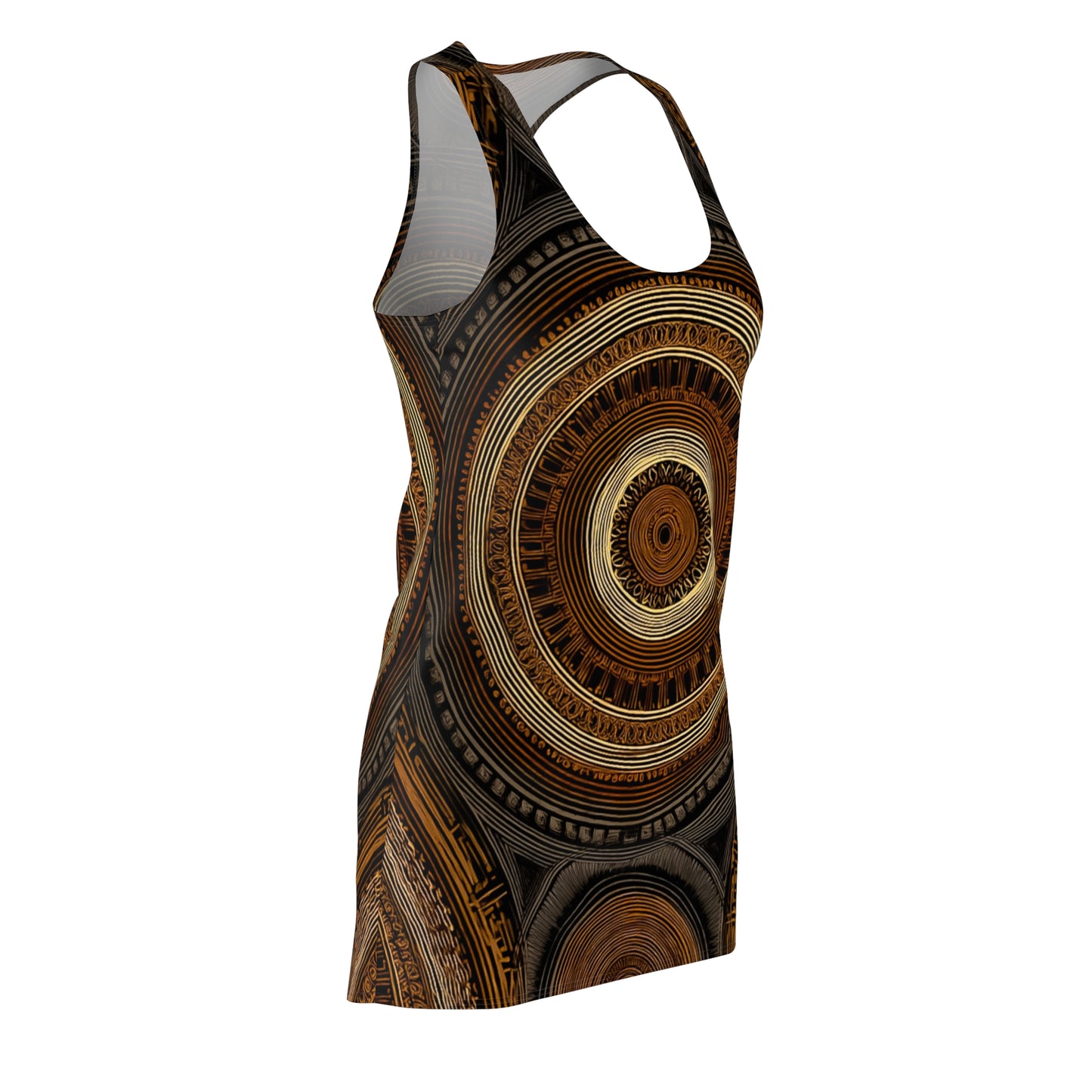 ThurmanatorX Art | Vintari AphroBoho Racerback Dress | Bohemian Summer Style • Artistic Casual Wear • Unique Gift for Women
