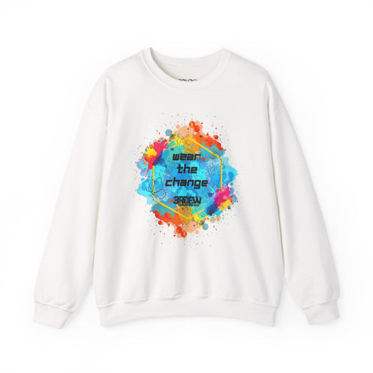 3RDEW² | Wear the Change | Third Eye Wide Wear |  Unisex Heavy Blend Crewneck Sweatshirt