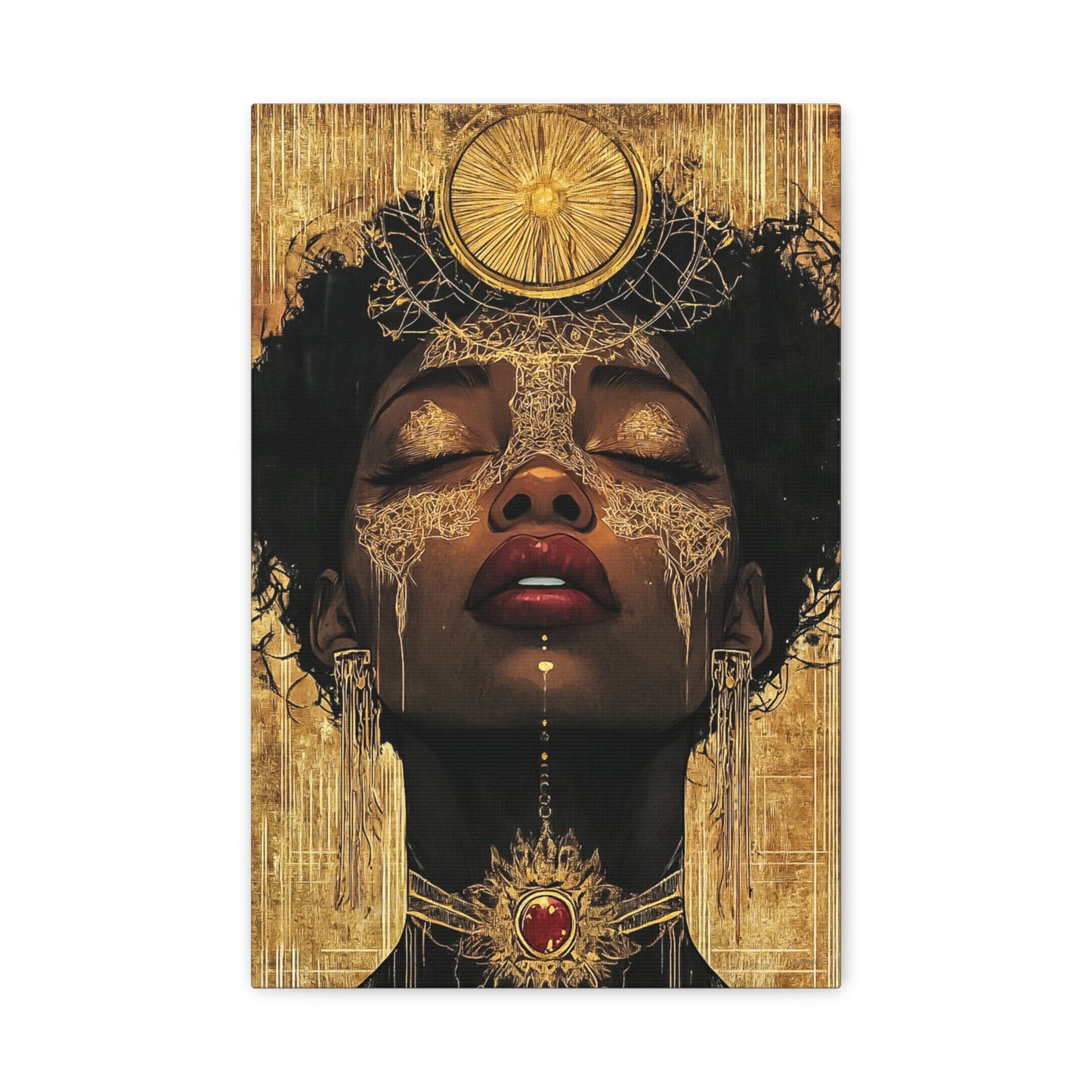 ThurmanatorX Art | Golden Abyss | Aphrodisiart | Matte Canvas Print