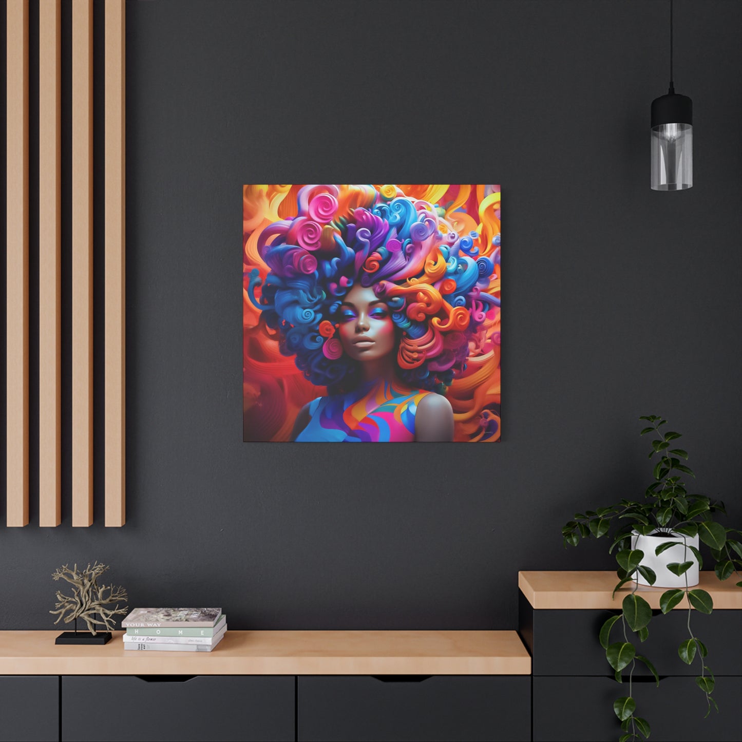 ThurmanatorX Art | Chaos in Full Bloom | Aphroeclectix | Matte Canvas Print