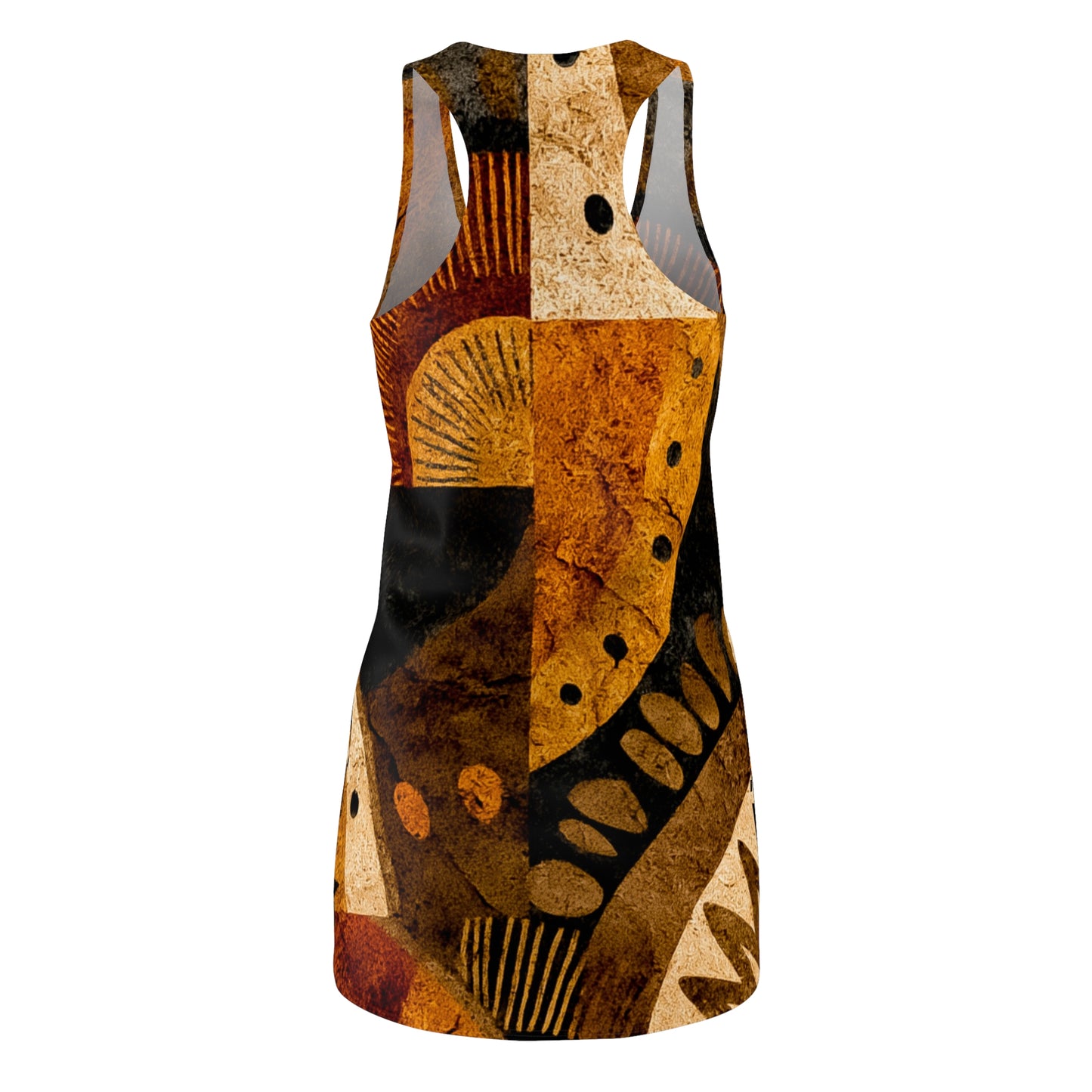 ThurmanatorX Art | Neruba AphroBoho Racerback Dress | Bohemian Summer Style • Artistic Casual Wear • Unique Gift for Women
