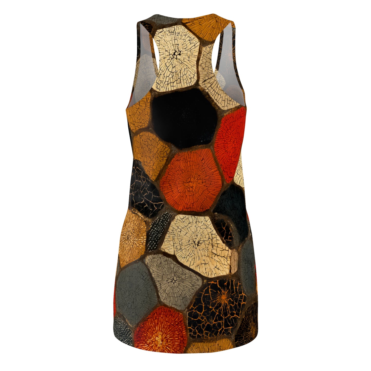 ThurmanatorX Art | Afreya AphroBoho Racerback Dress | Bohemian Summer Style • Artistic Casual Wear • Unique Gift for Women