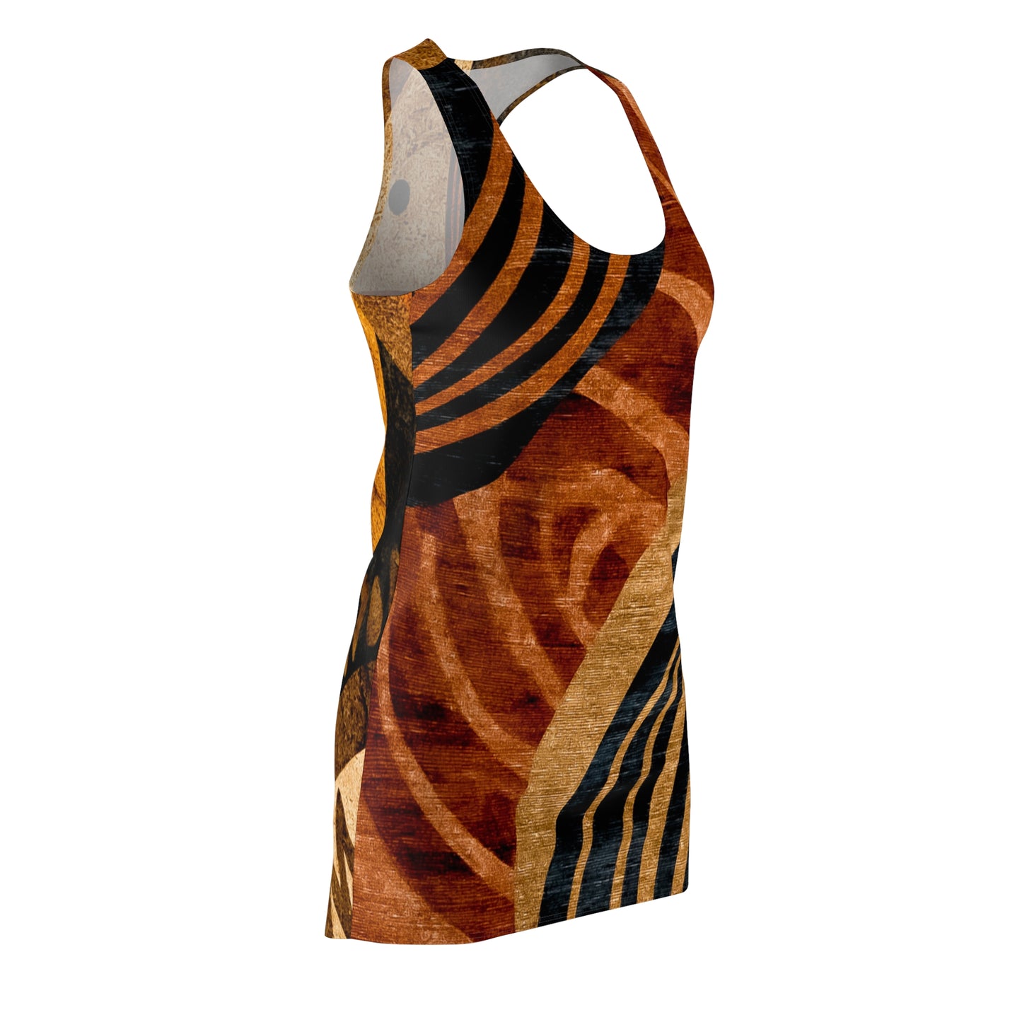 ThurmanatorX Art | Zafiri AphroBoho Racerback Dress | Bohemian Summer Style • Artistic Casual Wear • Unique Gift for Women