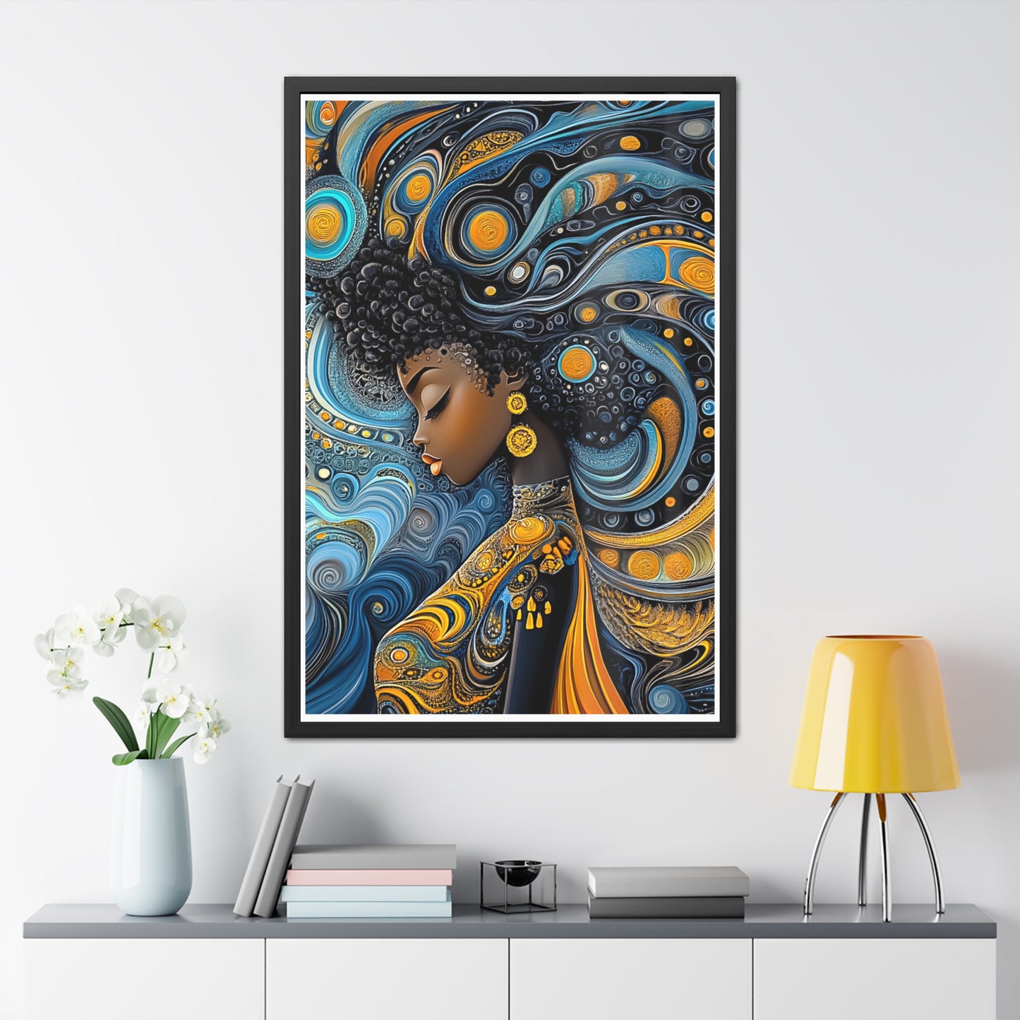 ThurmanatorX Art | The Alchemy of Her Thought | Aphrochrysalis | Framed Poster Print